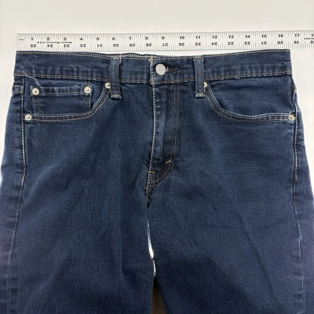 Levis 511 Slim Straight Leg Jeans‎ Stretch Medium Wash Blue Men 34X34 (33x32)